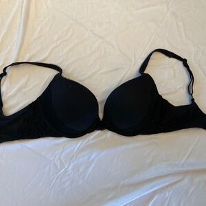 Black Victoria's Secret Push Up Bra 32DD